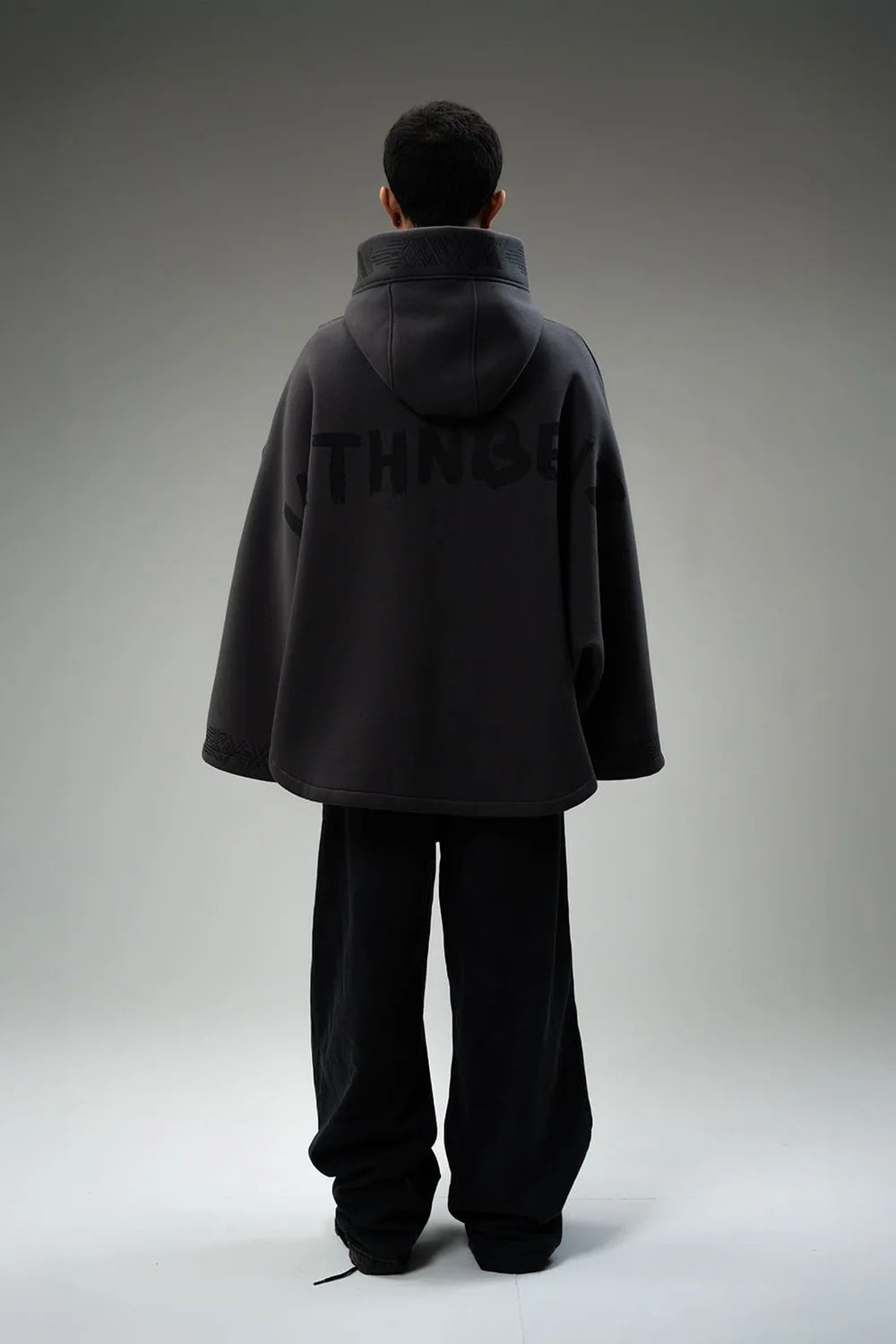 Kathnbenz Oversized Dark Grey Hoodie - Voidform