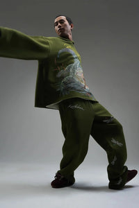Kathnbenz Oversized Olive Green Hoodie - Marsh Lord
