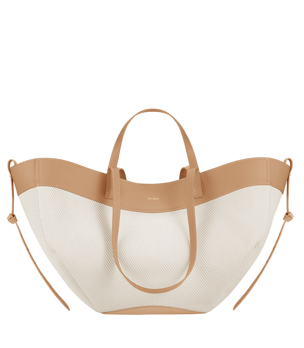 Polene Cyme Edition Canvas Bag - Beige