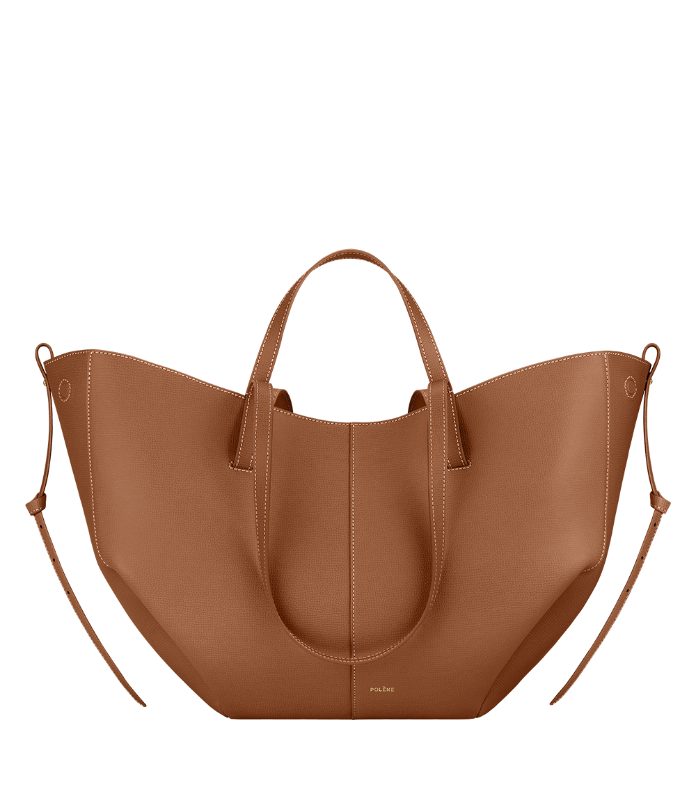 Polene Cyme Edition Textured Bag - Camel