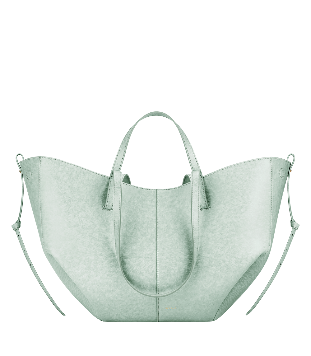 Polene Cyme Edition Textured Bag - Sea Foam