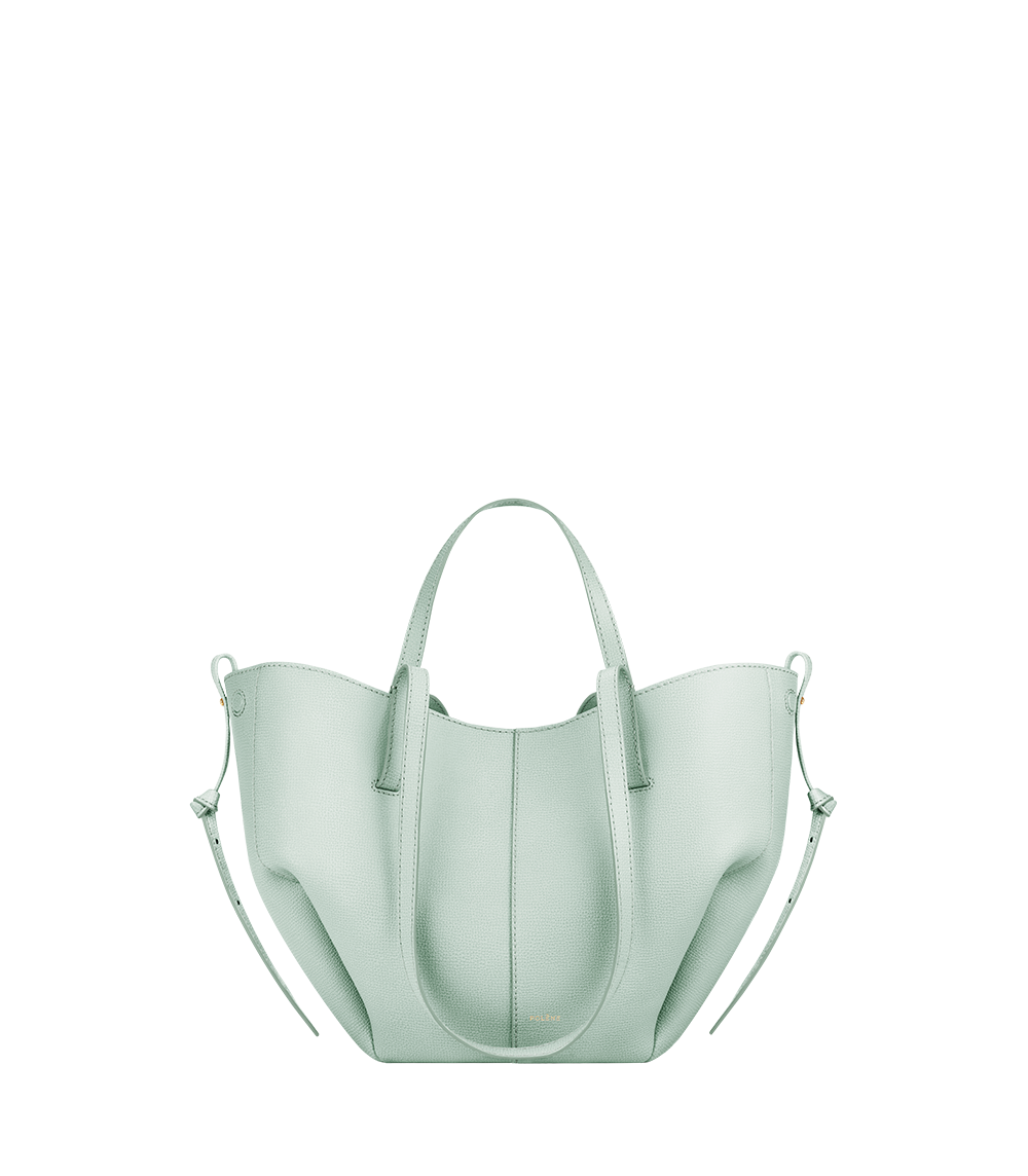 Polene Cyme Mini Edition Textured Bag - Sea Foam