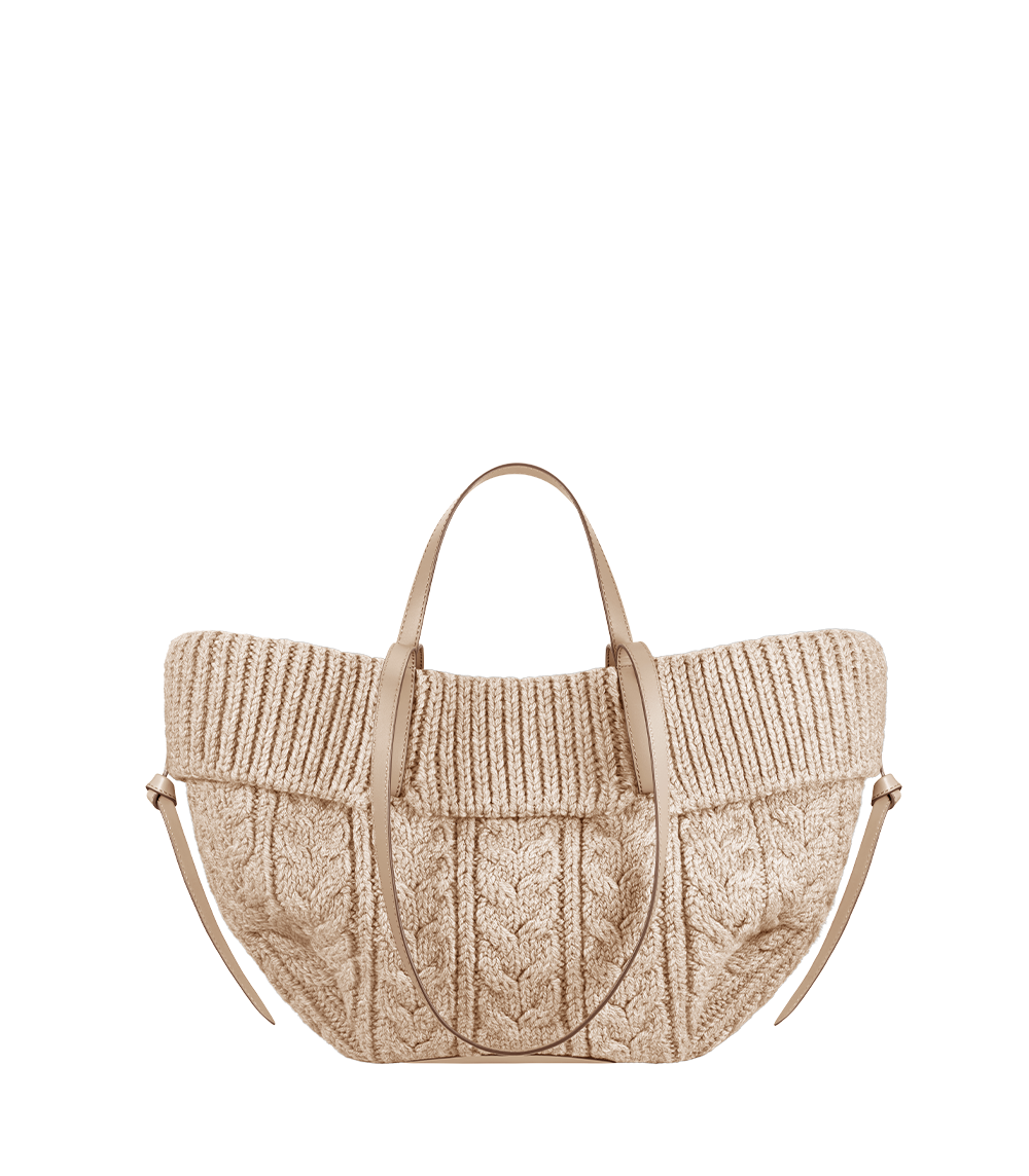 Polene Cyme Mini Edition Merino Bag - Ecru