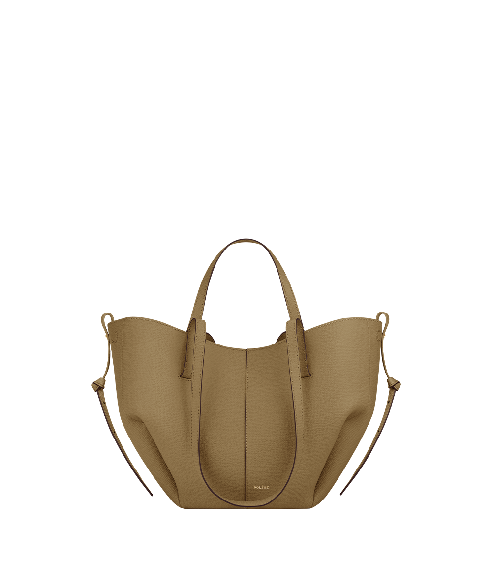 Polene Cyme Mini Edition Textured Bag - Smoky Olive