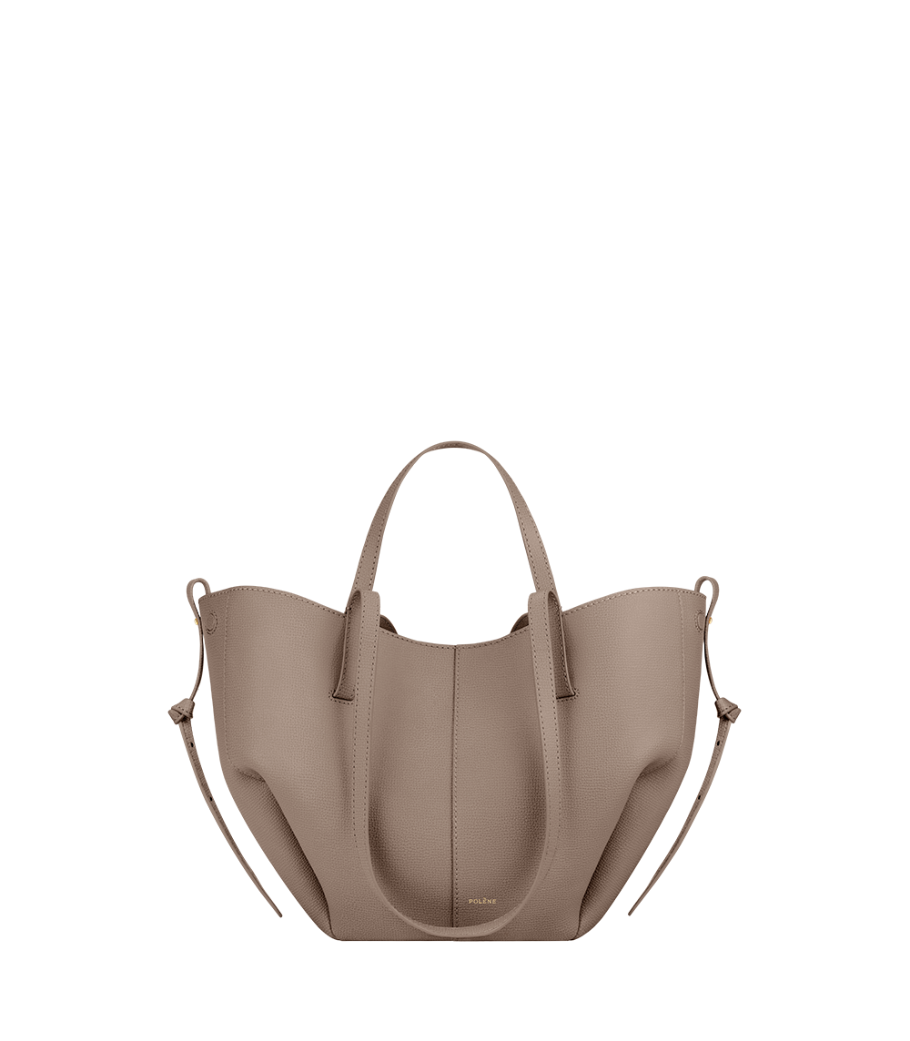Polene Cyme Mini Edition Textured Bag - Taupe
