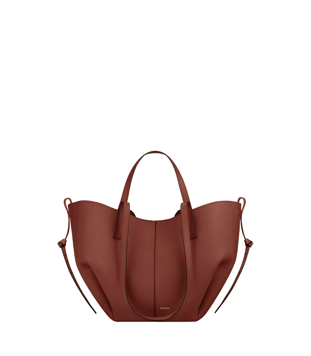 Polene Cyme Mini Edition Textured Bag - Red Clay