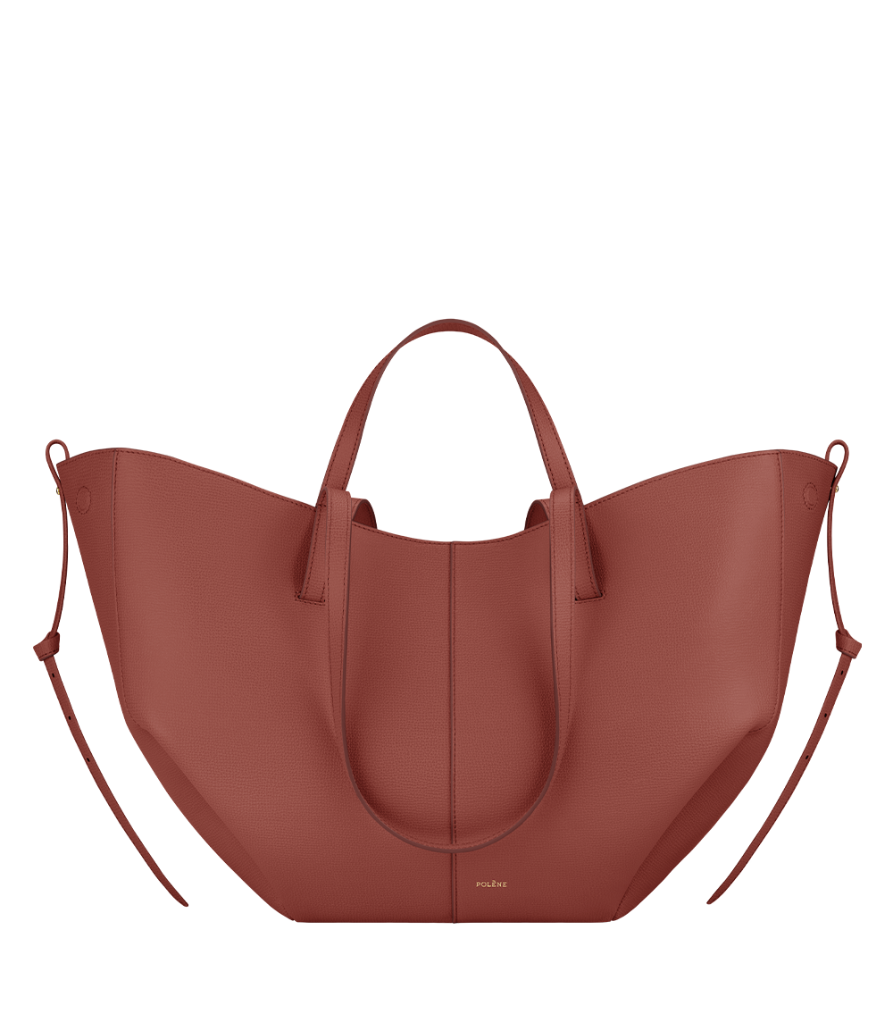 Polene Cyme Edition Textured Bag - Terracotta