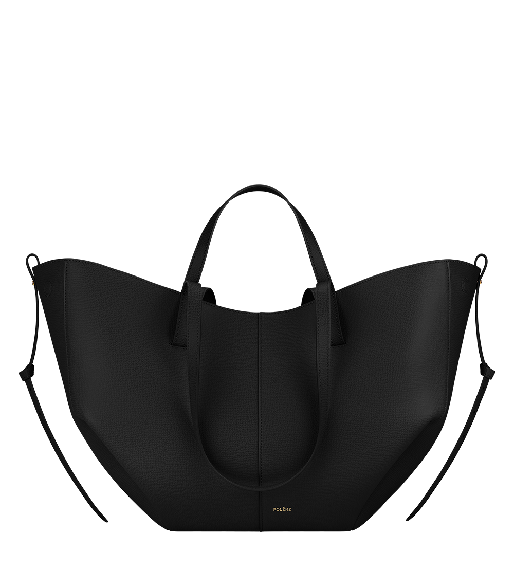 Polene Cyme Edition Textured Bag - Black