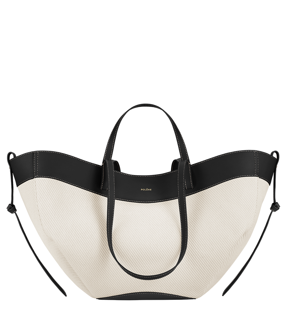 Polene Cyme Edition Canvas Bag - Black