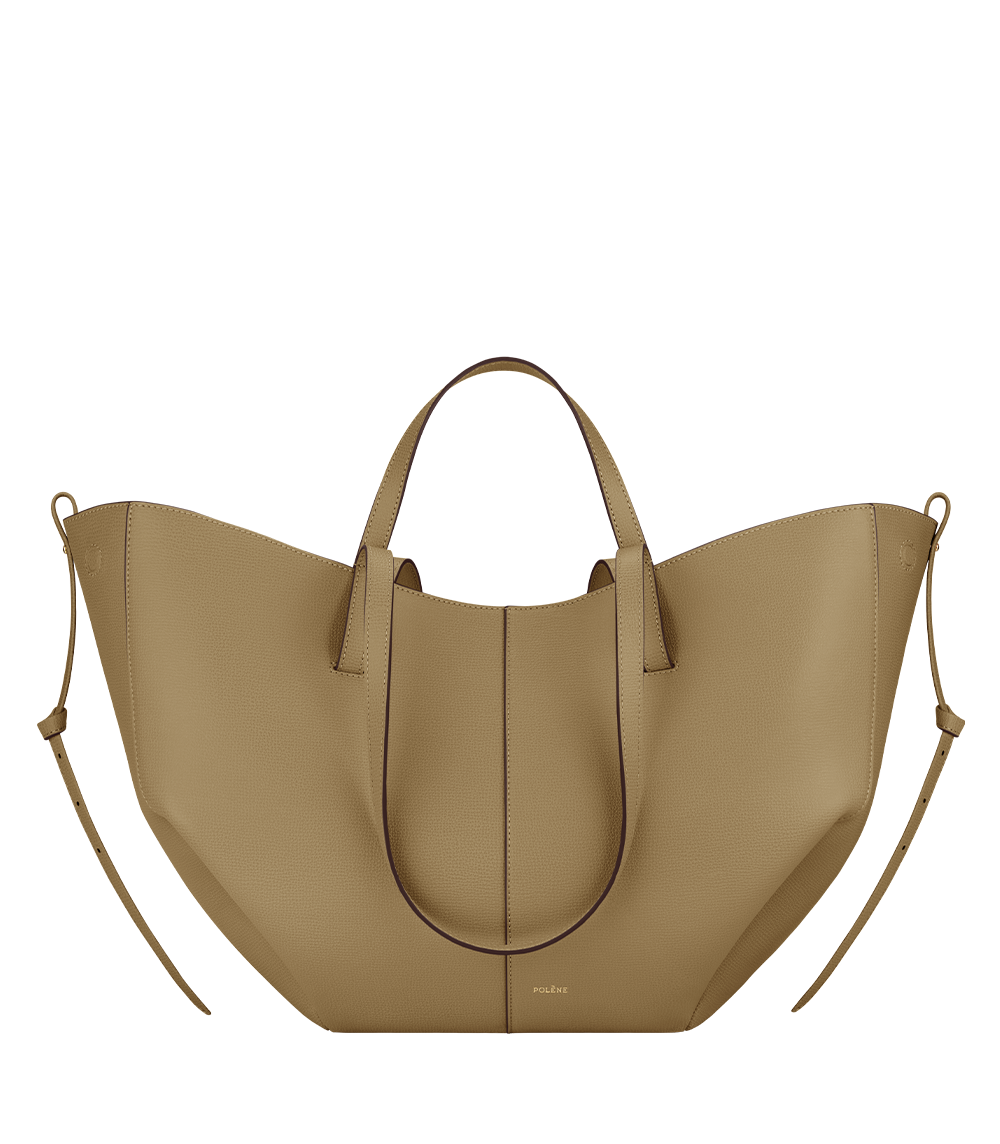 Polene Cyme Edition Textured Bag - Smoky Olive