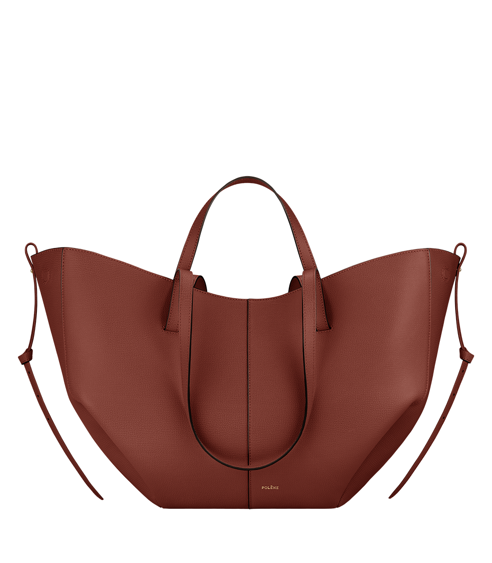 Polene Cyme Edition Textured Bag - Red Clay