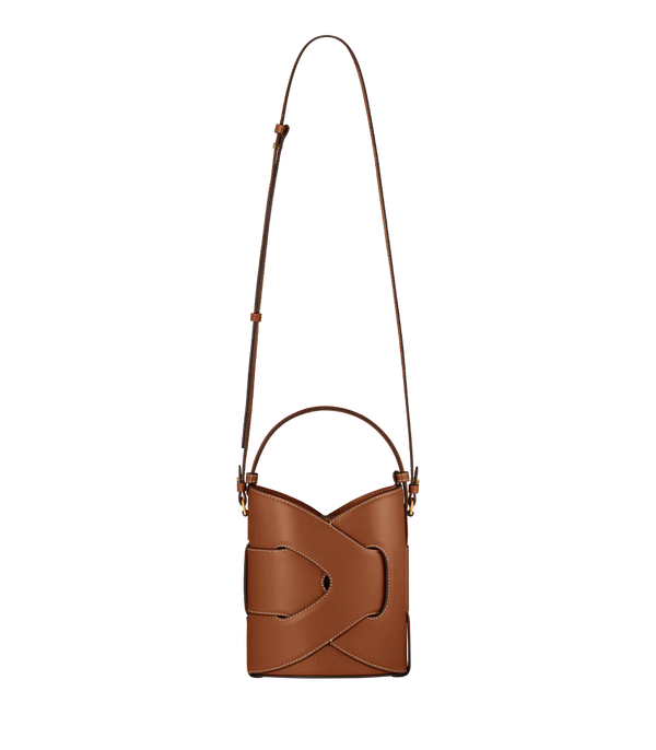 Polene Nodde Seau Edition Bag - Cognac