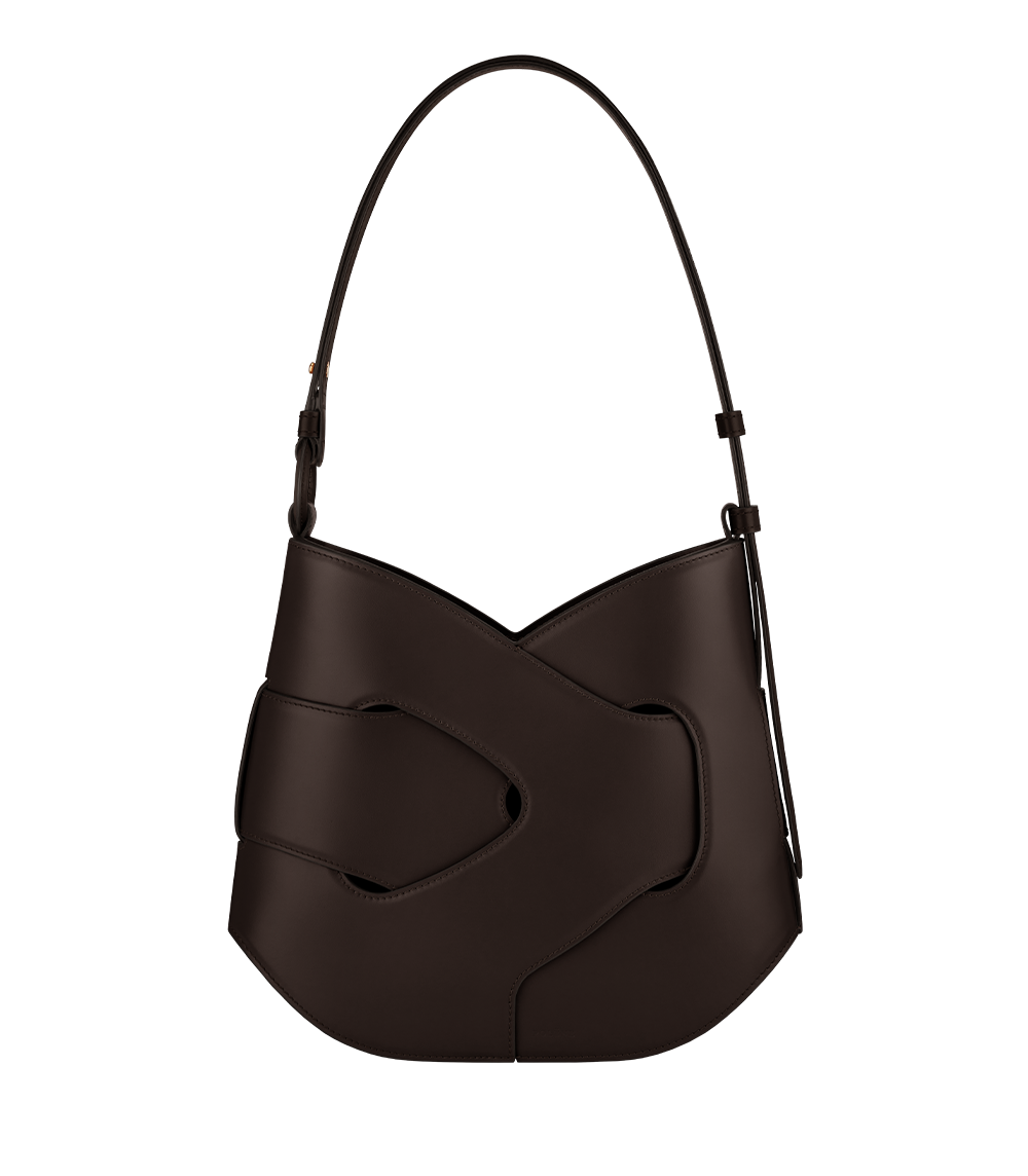Polene Nodde Hobo Bag - Ebony
