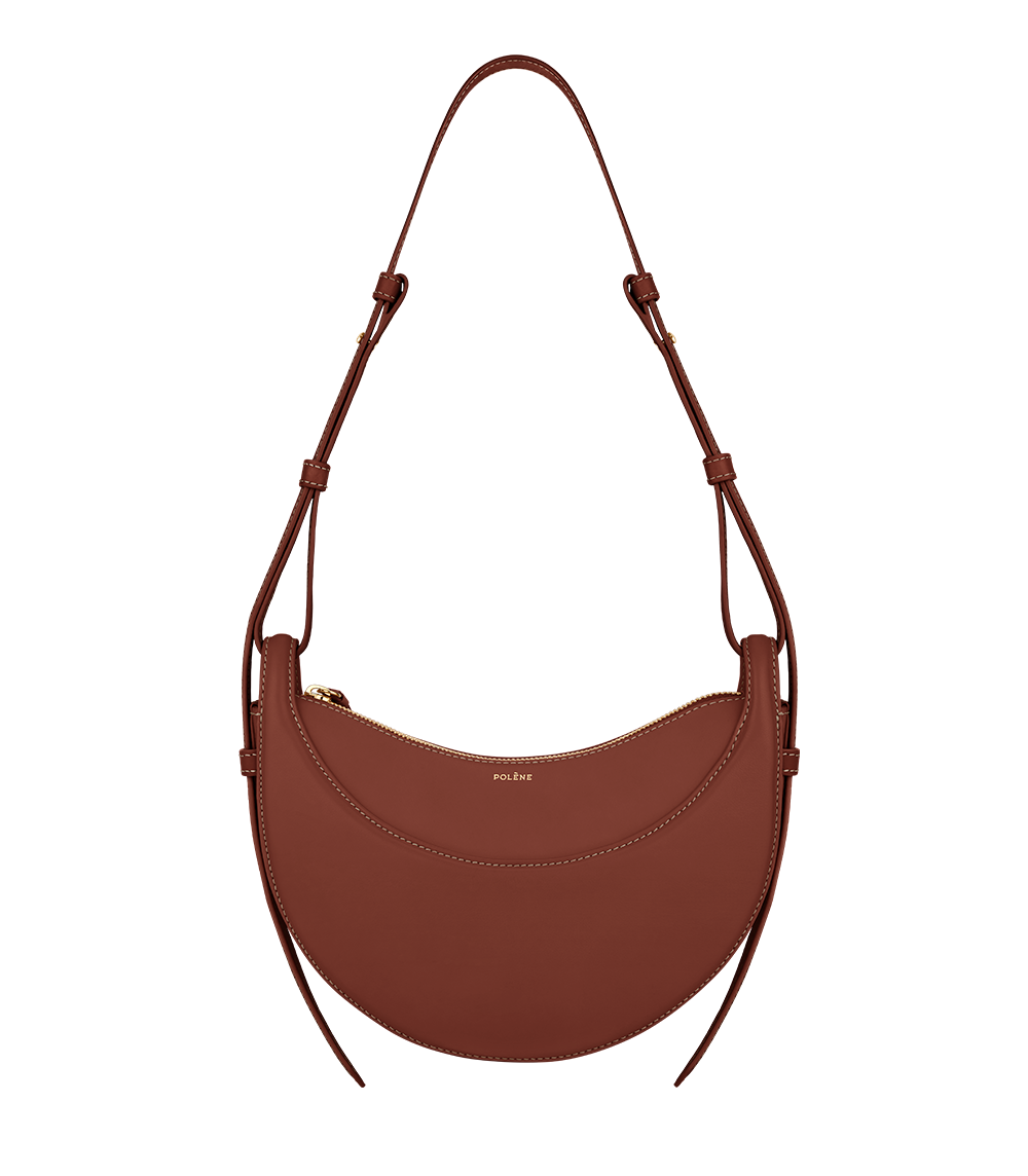 Polene Numero Dix Bag - Smooth Cognac