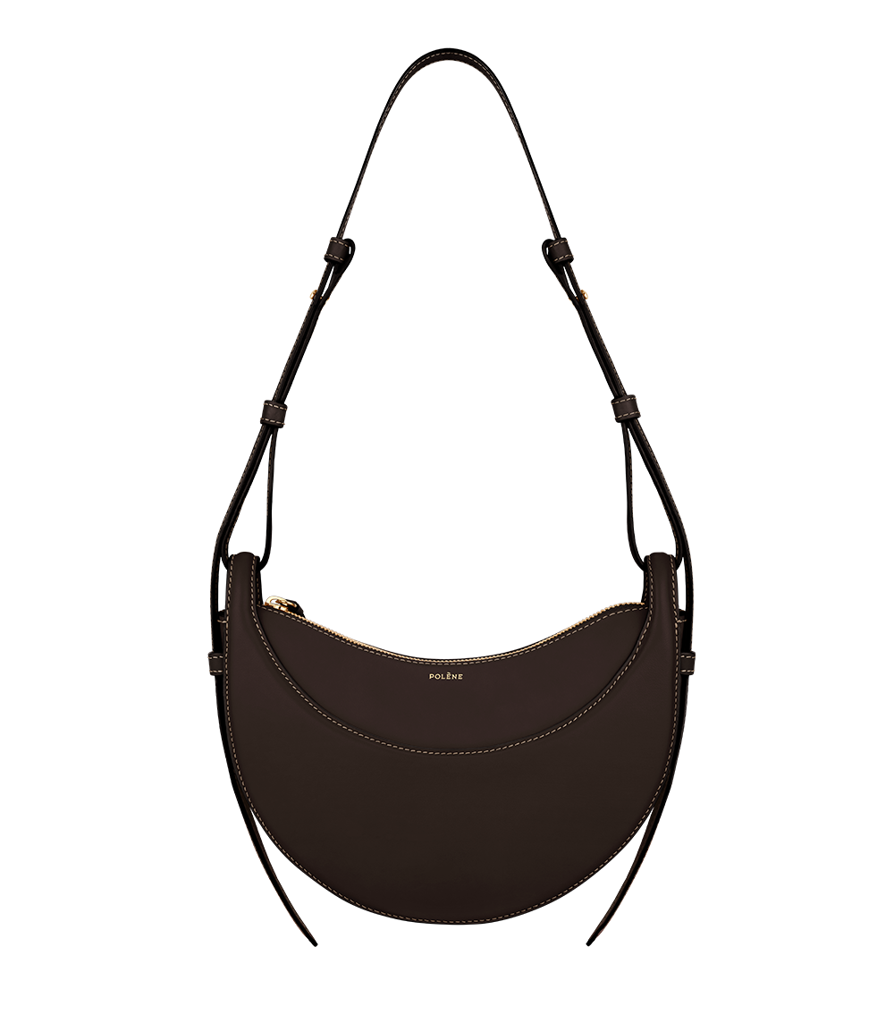 Polene Numero Dix Bag - Smooth Ebony