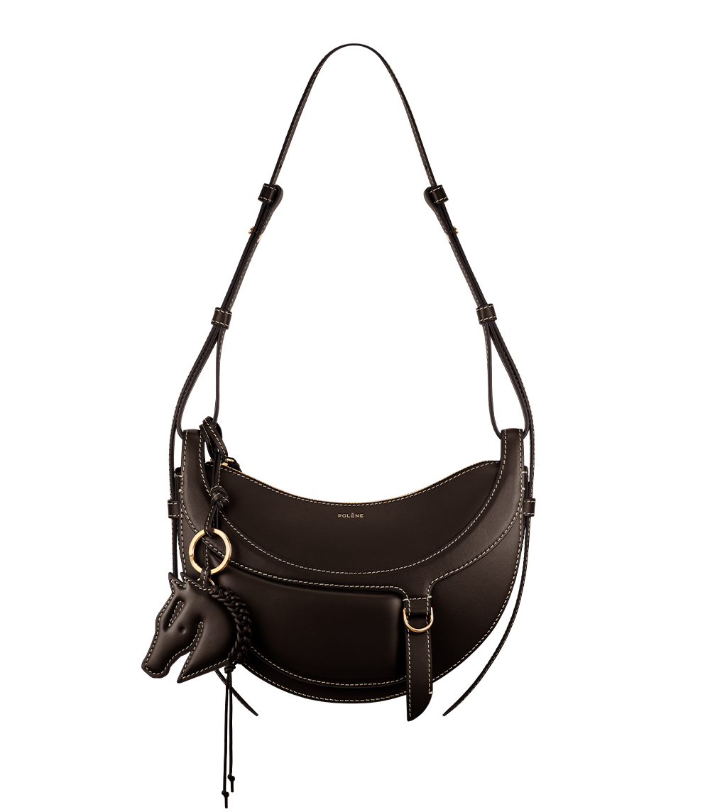 Polene Numero Dix Galop Bag - Ebony