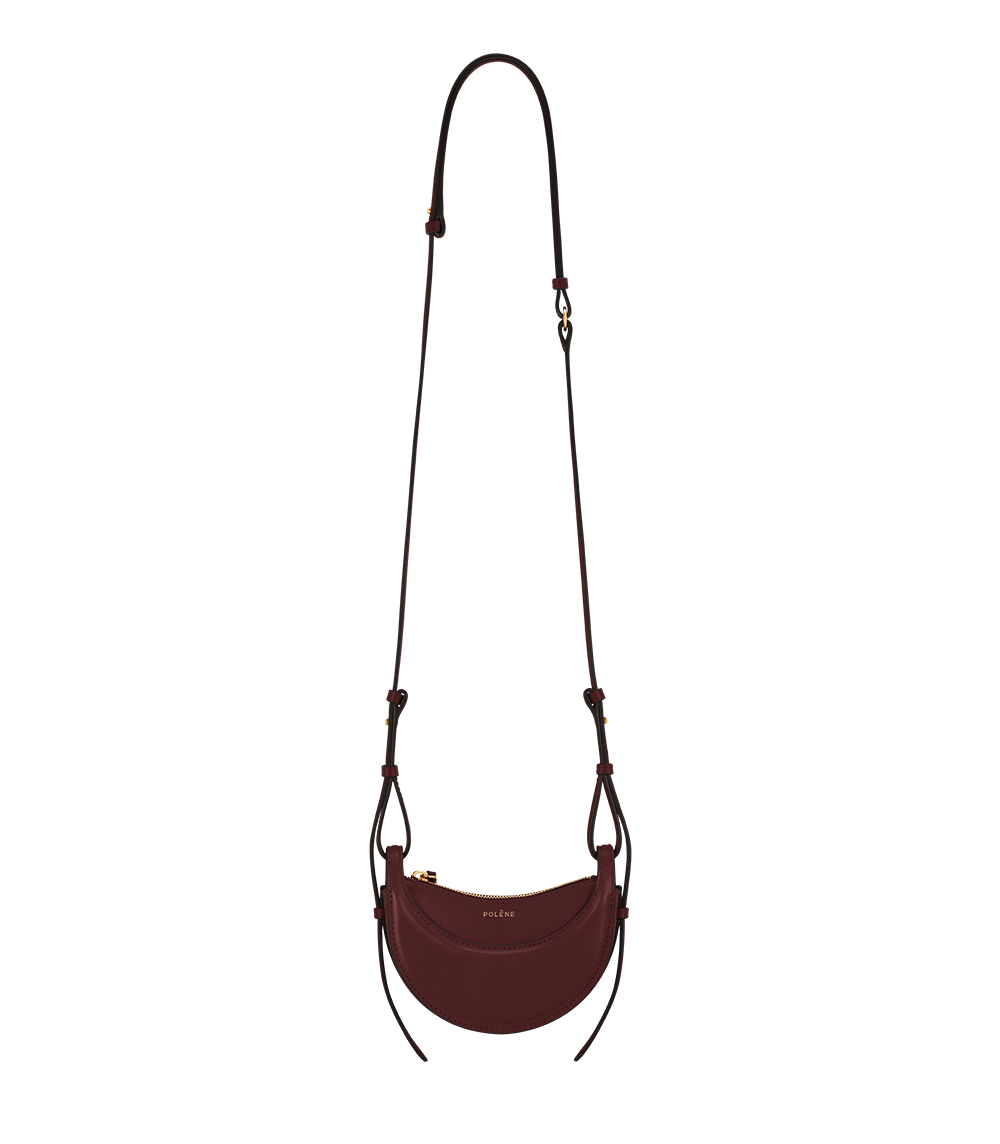 Polene Numero Dix Micro Bag - Black Cherry