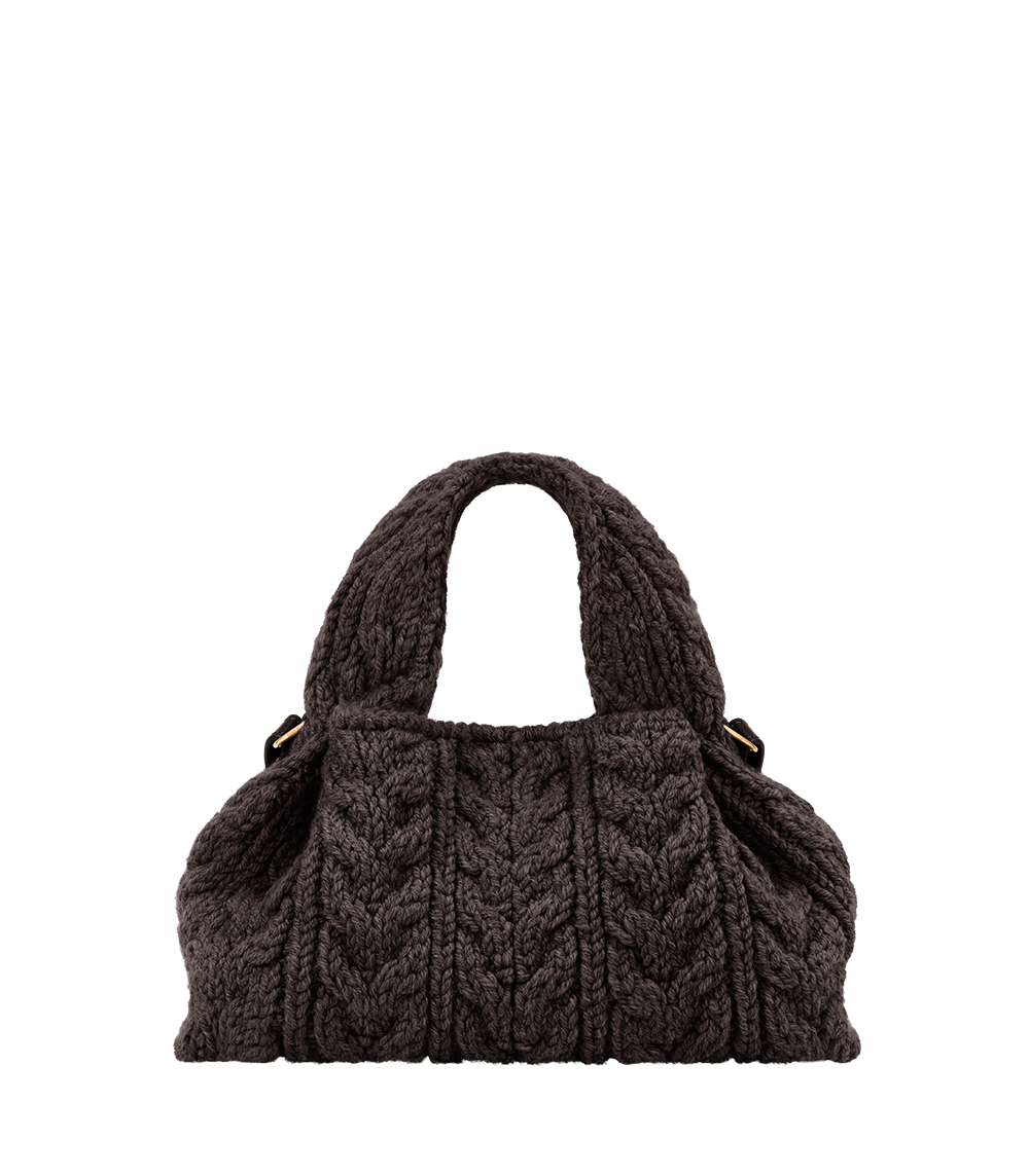 Polene Numero Neuf Mini Merino Bag - Ebony