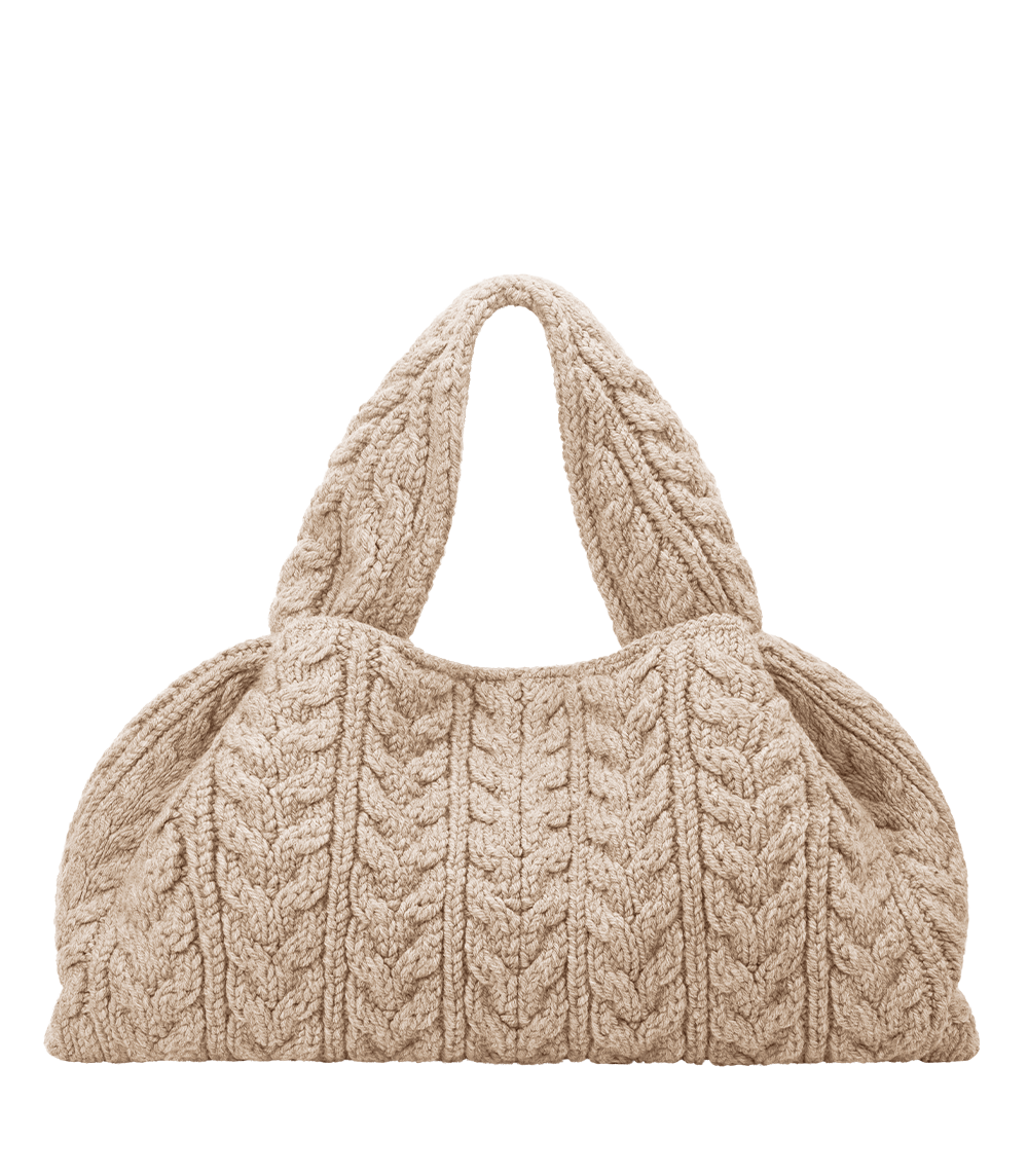 Polene Numero Neuf Large Merino Bag - Ecru