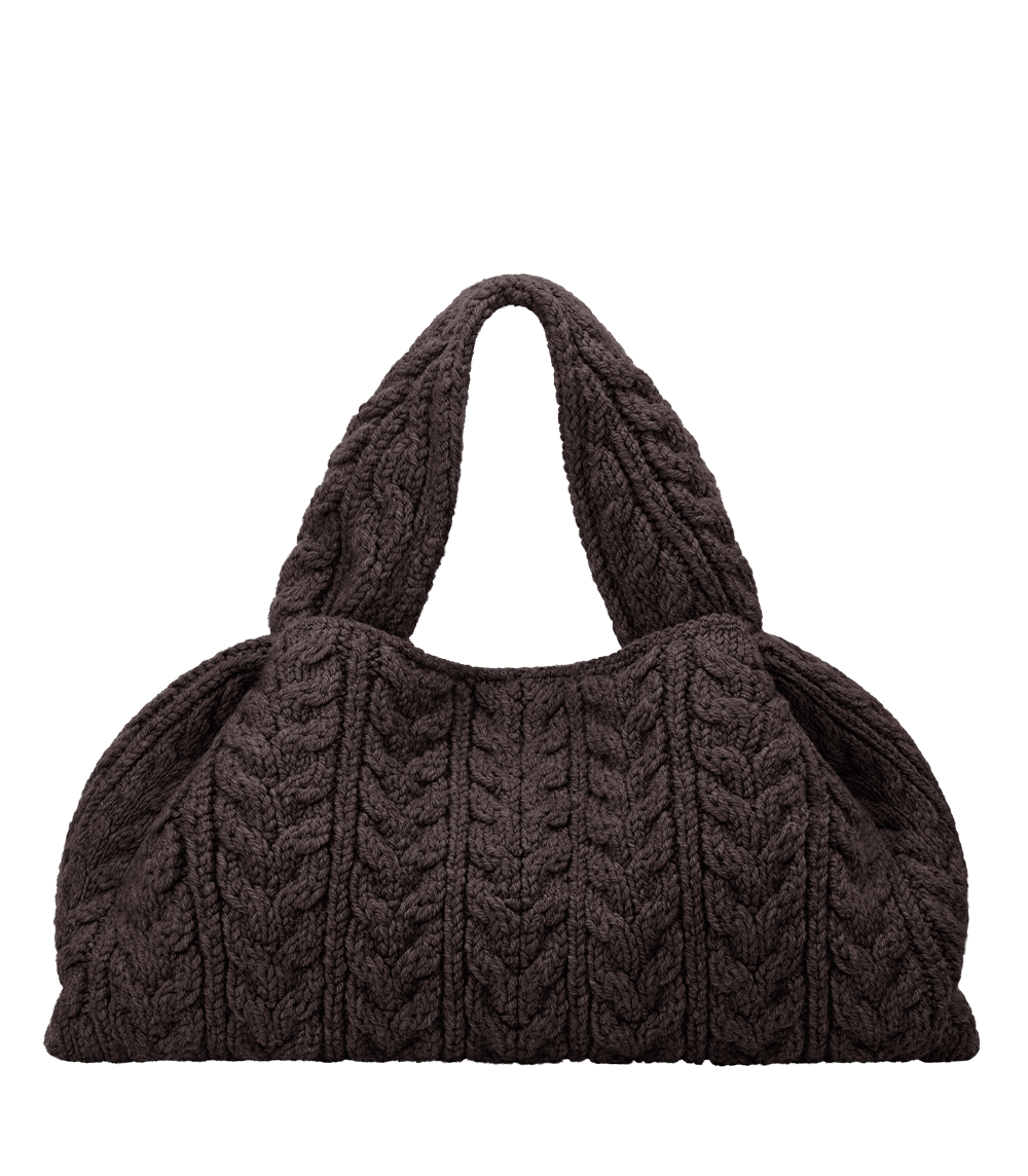 Polene Numero Neuf Large Merino Bag - Ebony