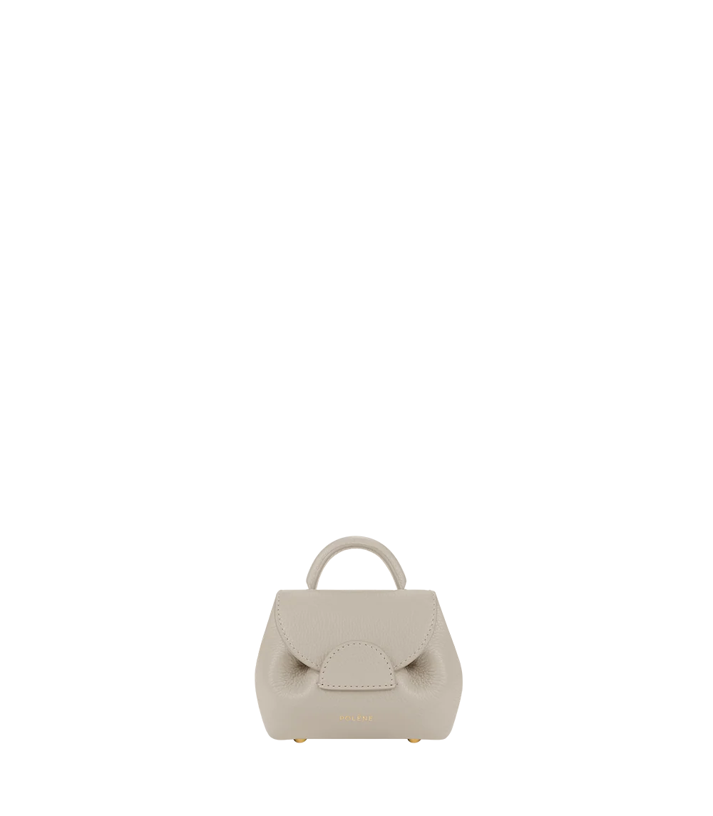 Polene Numero Un Micro Edition Textured Bag - Chalk