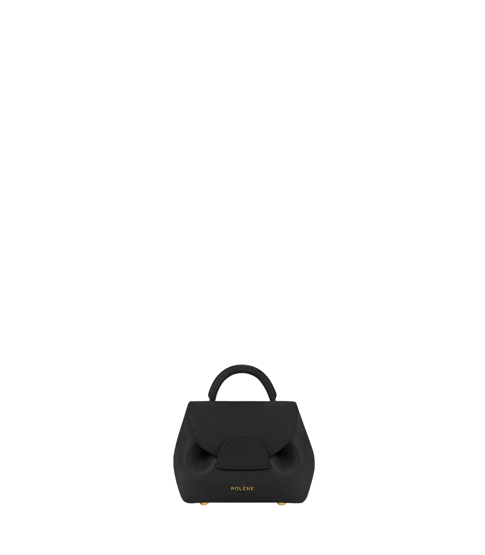 Polene Numero Un Micro Edition Textured Bag - Black
