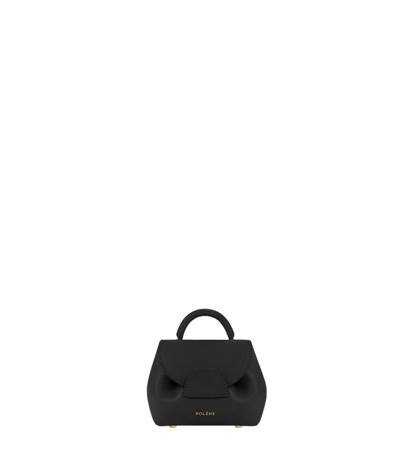 Polene Numero Un Micro Edition Textured Bag - Black