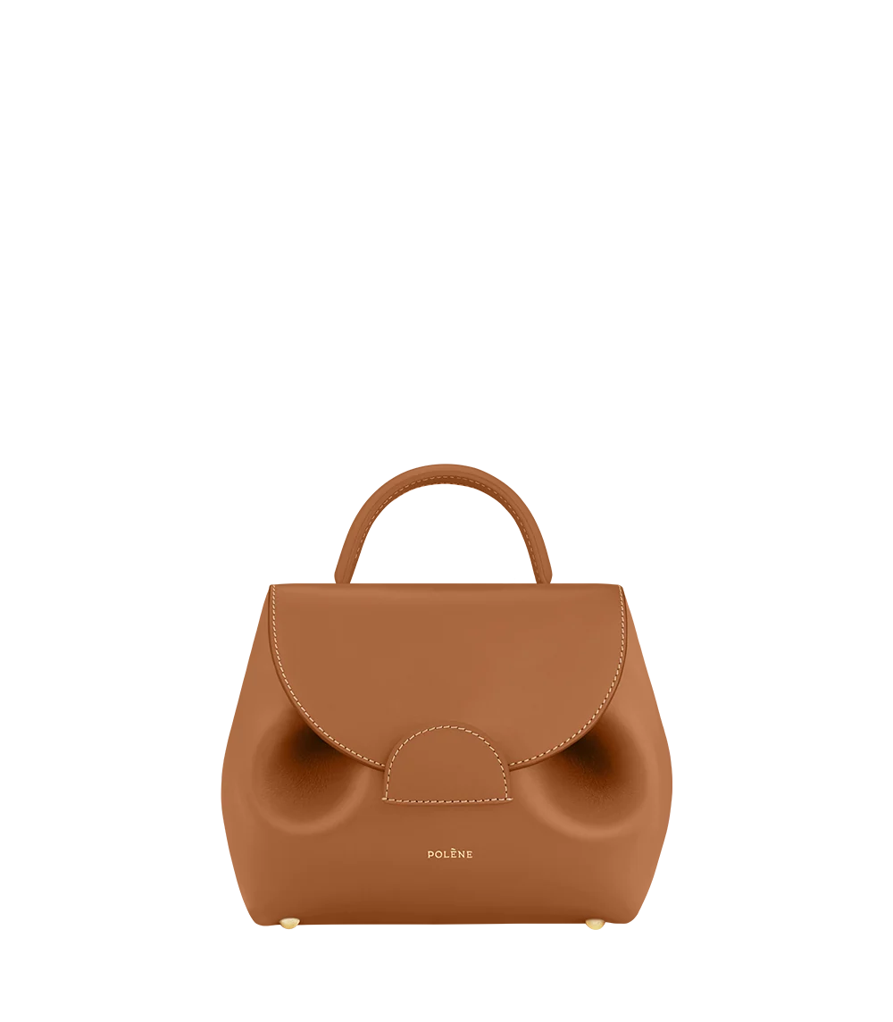 Polene Numero Un Nano Edition Smooth Bag - Camel