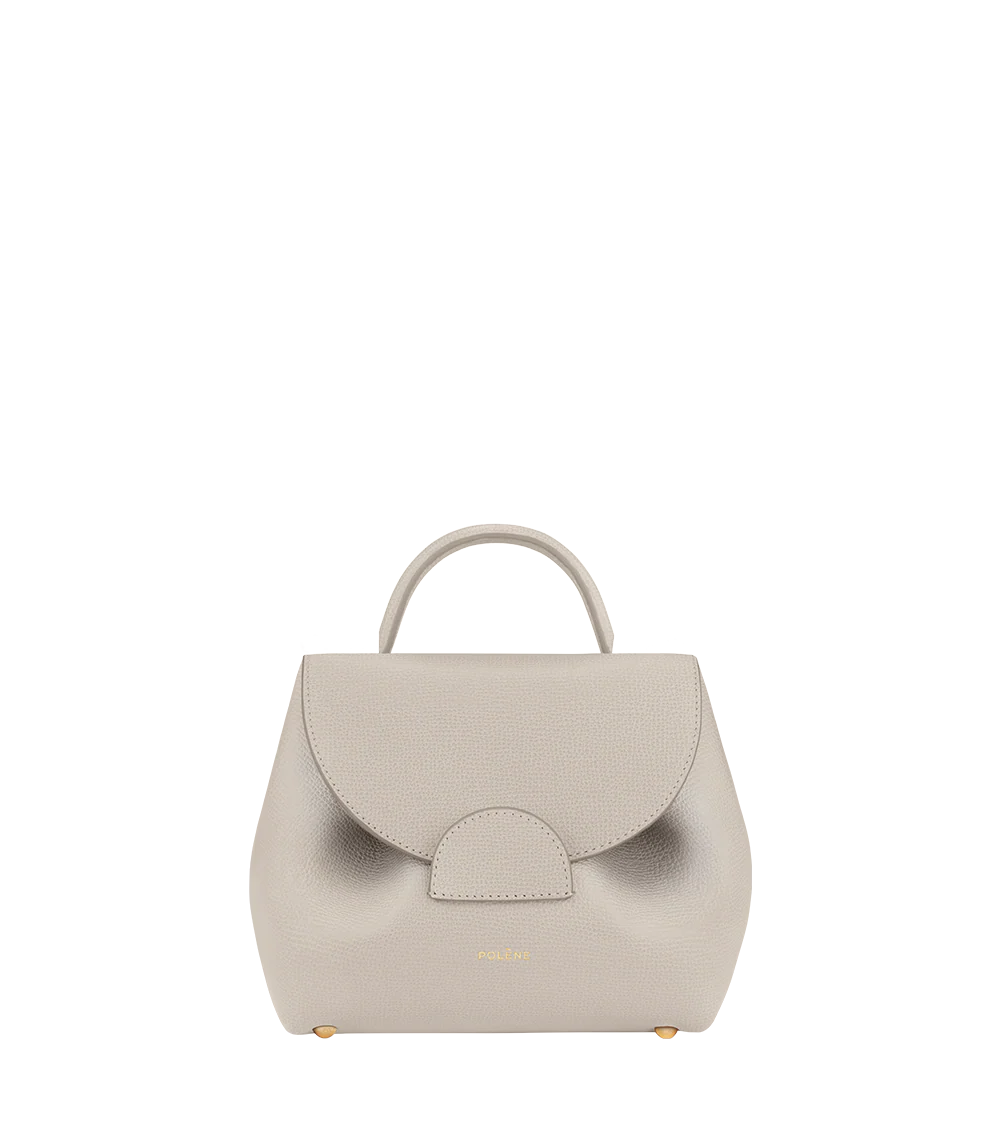 Polene Numero Un Nano Edition Textured Bag - Chalk
