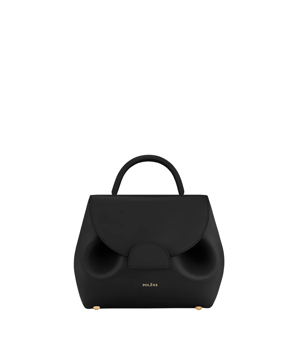 Polene Numero Un Nano Edition Smooth Bag - Black