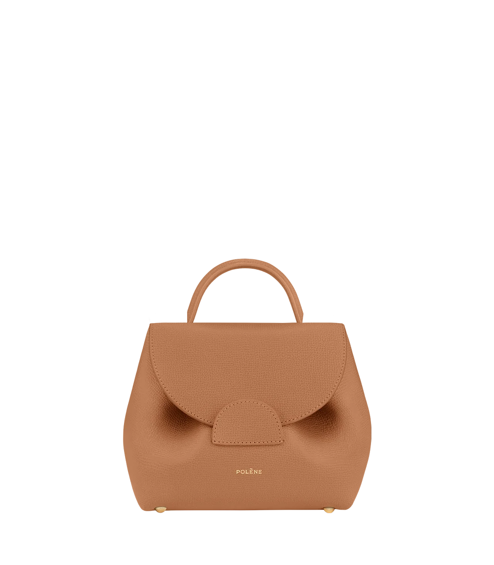 Polene Numero Un Nano Edition Textured Bag - Tan