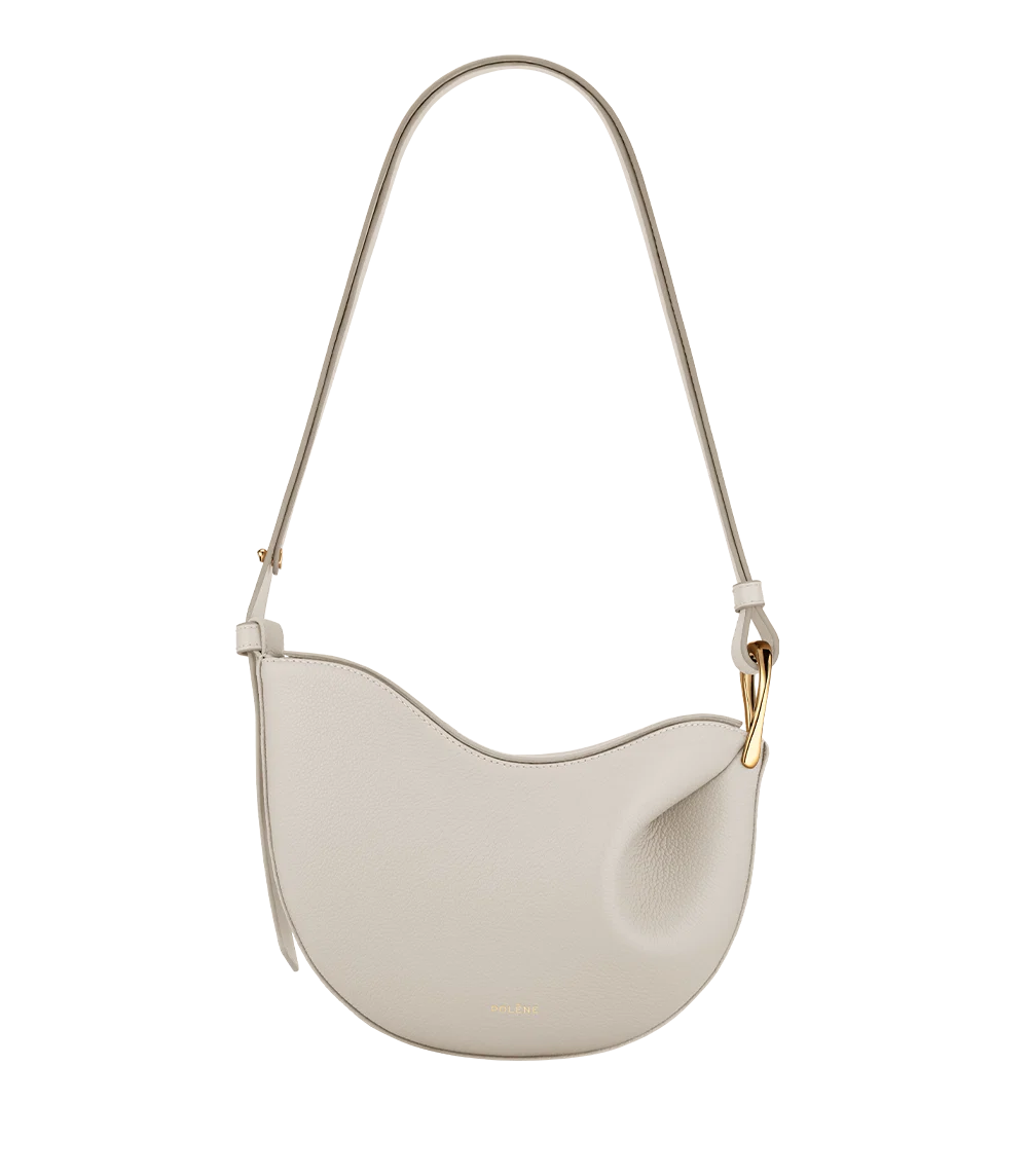 Polene Tonca Edition Textured Bag - Chalk