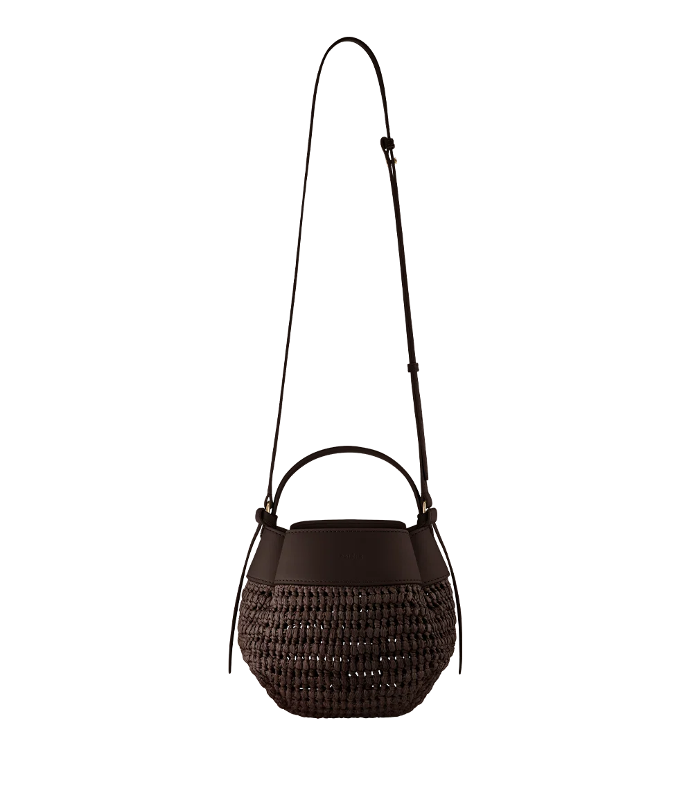 Polene Tsubi Edition Raffia Ebony Bag