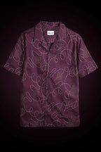 LYVN Slim Fit Embroidered Shirt - Purple