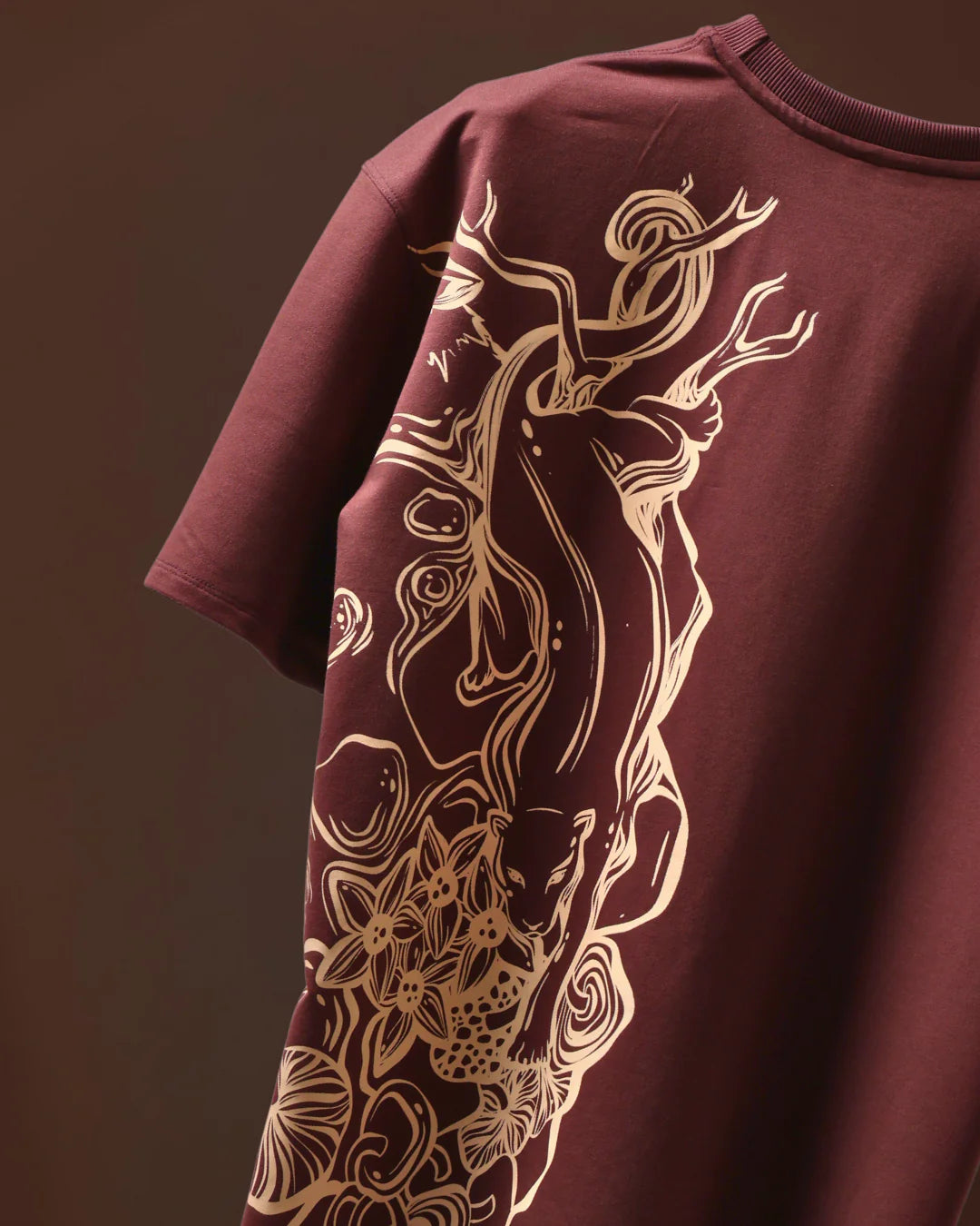 RYVE Oversized T-Shirt Brown - Afterdark