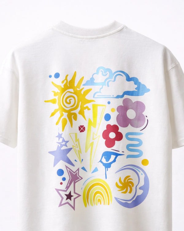 RYVE Oversized T-Shirt Off White - Chromatic Noise - reference
