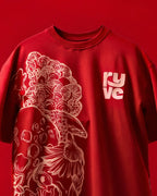 RYVE Oversized T-Shirt Maroon - Afterdark