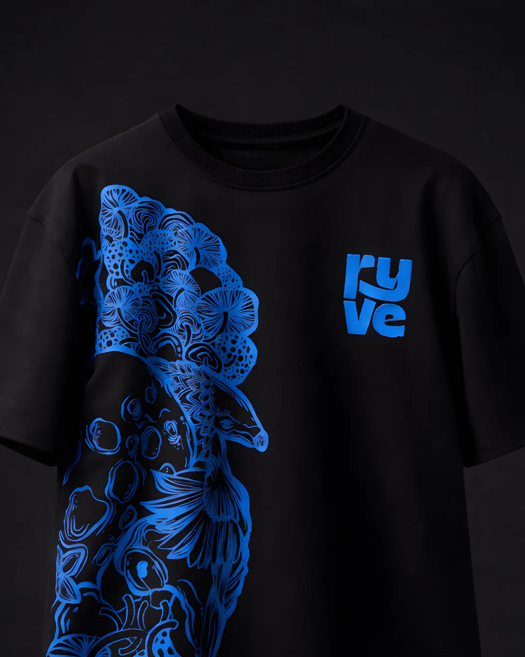 RYVE Oversized T-Shirt Black - Afterdark