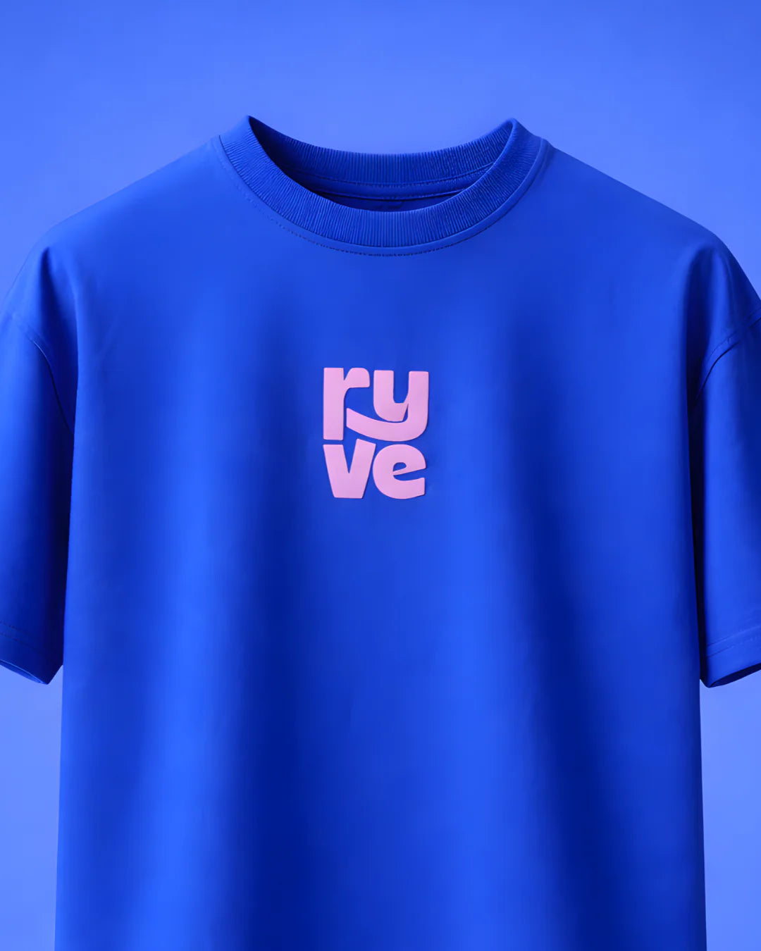 RYVE Oversized T-Shirt Blue - Chromatic Noise