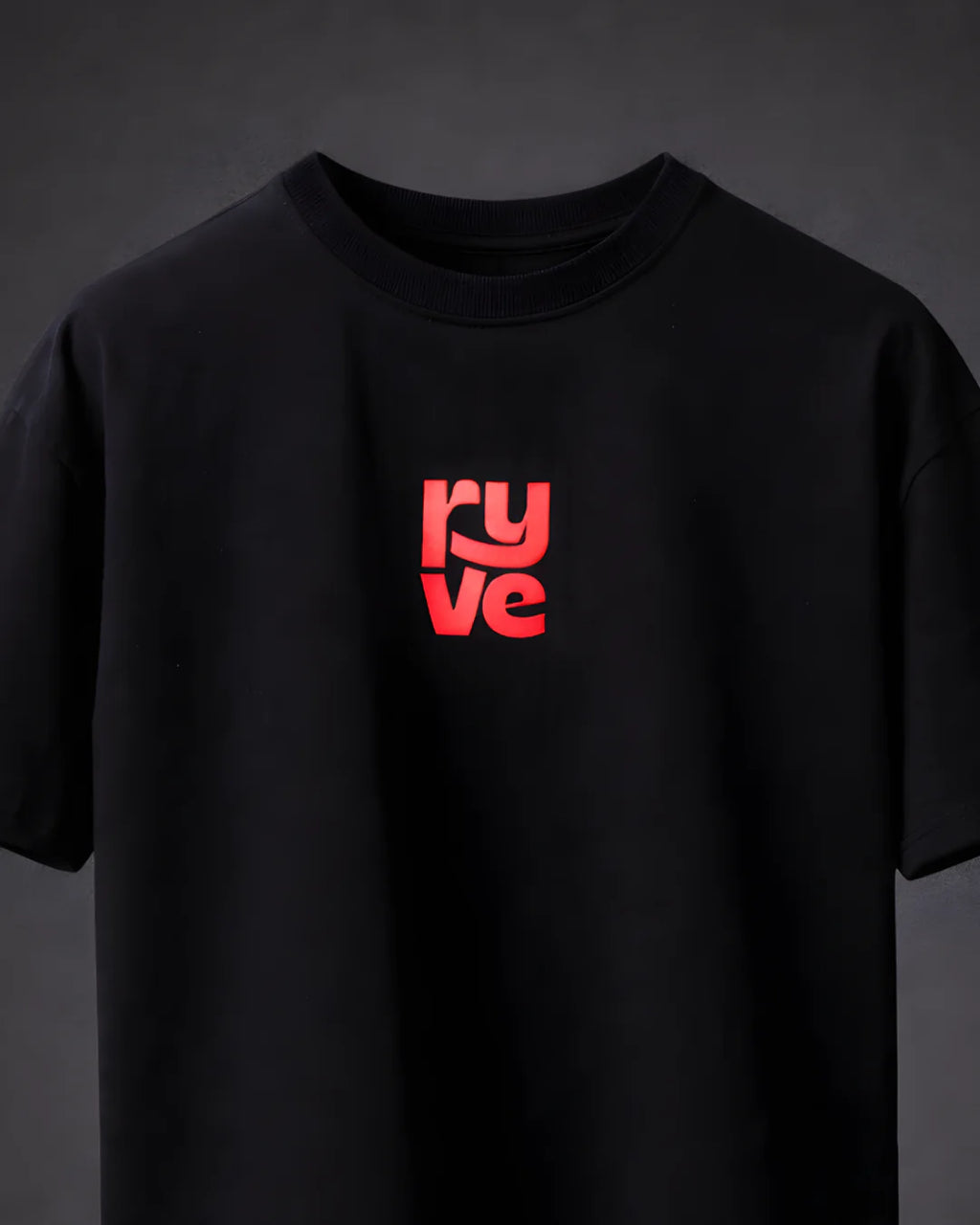 RYVE Oversized T-Shirt Black - Chromatic Noise