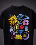 RYVE Oversized T-Shirt Black - Chromatic Noise