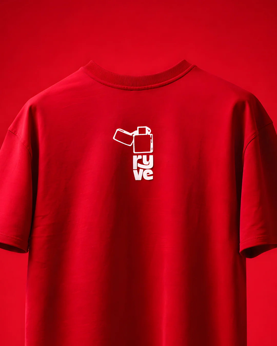 RYVE Oversized T-Shirt Red - Kindled