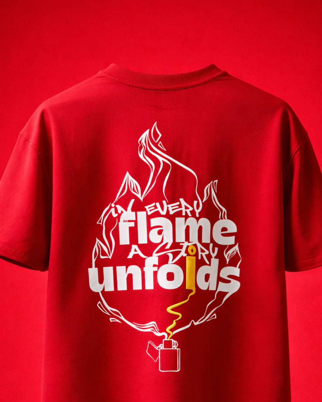 RYVE Oversized T-Shirt Red - Kindled