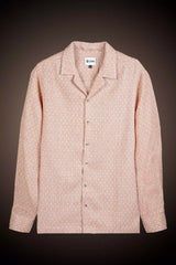 Slim Fit Jacquard Shirt - Dust Rose