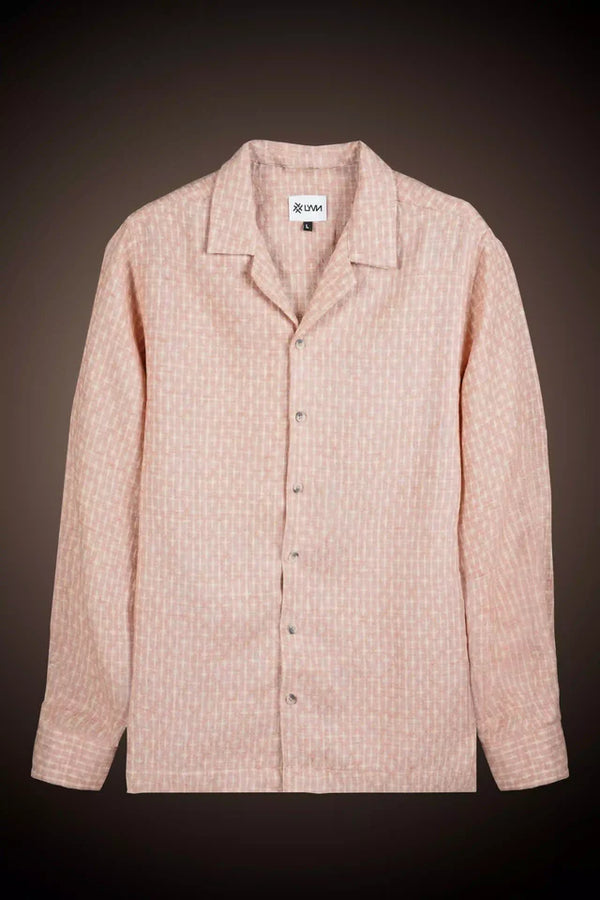 LYVN Slim Fit Jacquard Shirt - Dust Rose - reference