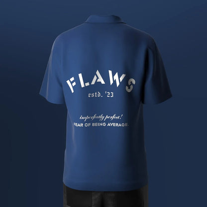 Flaws Bowling Shirt - Royal Blue