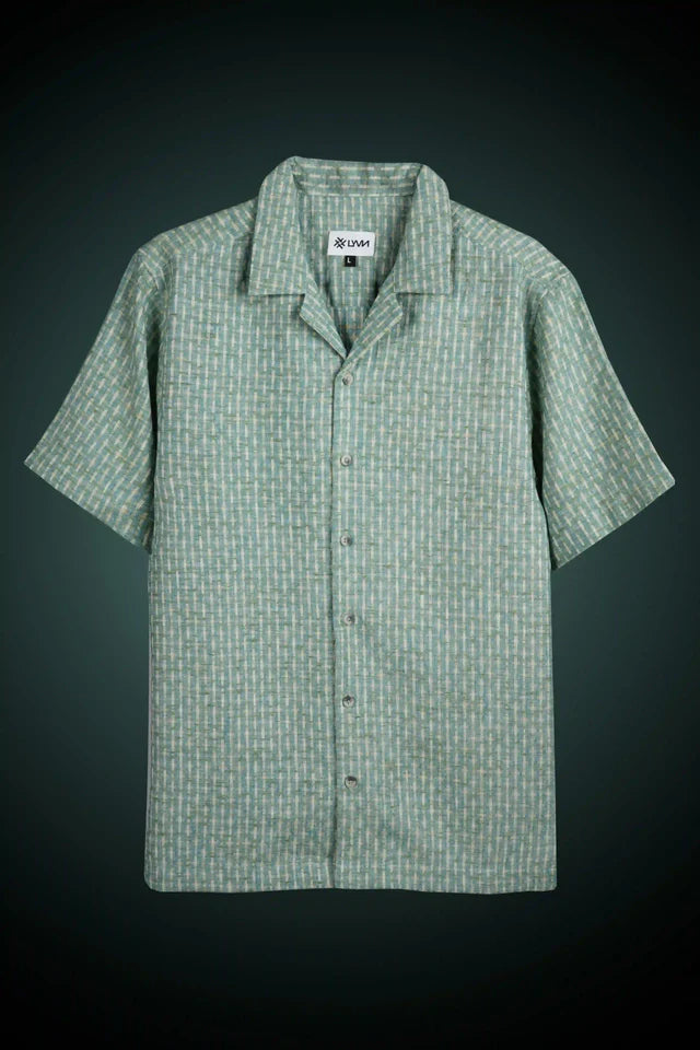LYVN Slim Fit Turkish Weave Shirt - Blue