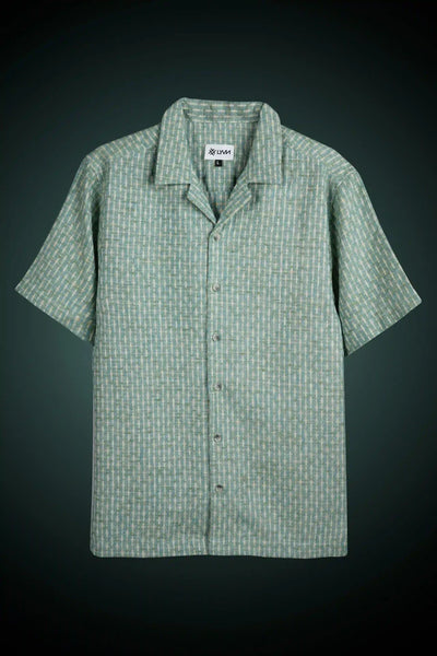 LYVN Slim Fit Turkish Weave Shirt - Blue