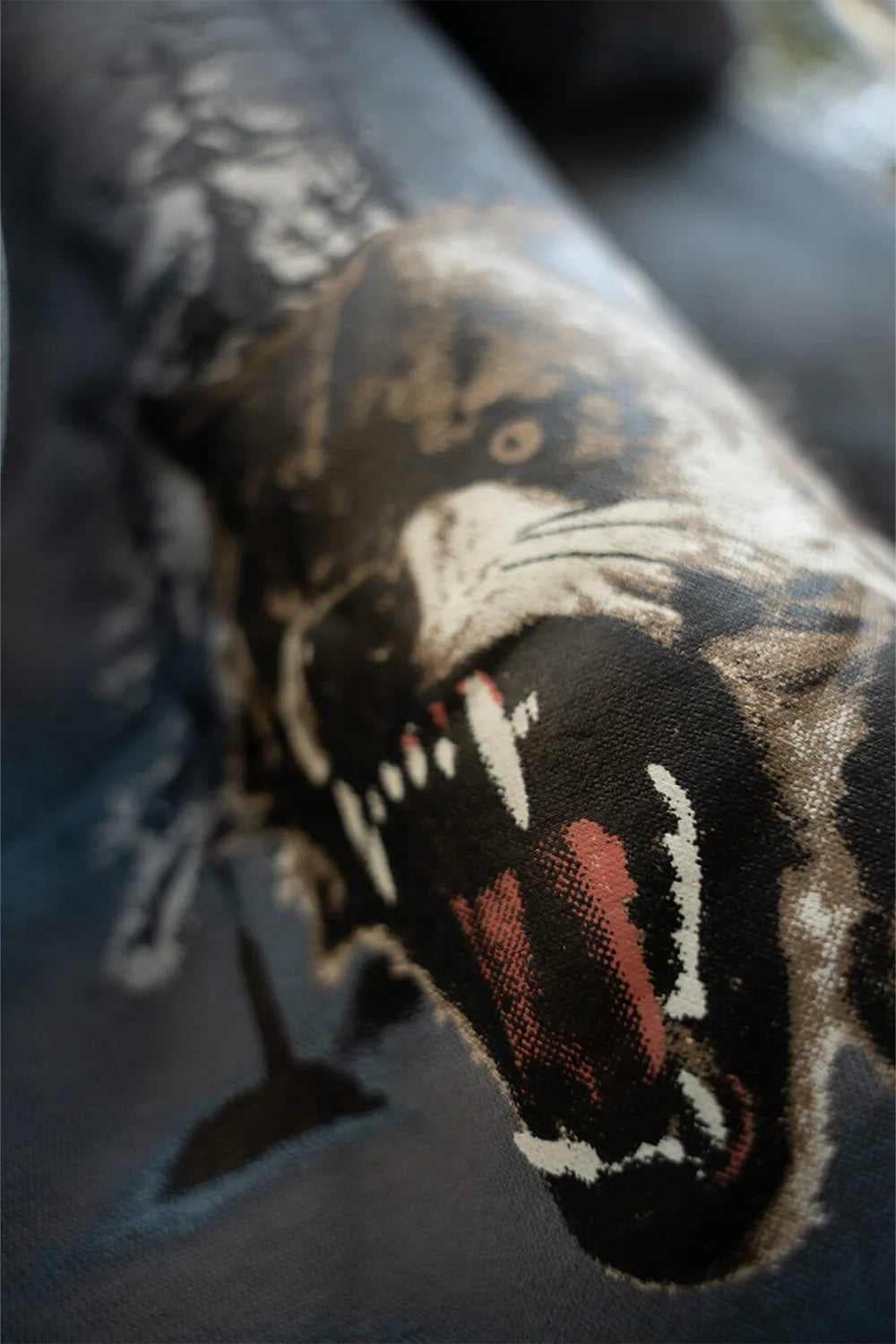 Kathnbenz Oversized Dark Grey Hoodie - Icebreed Wolf