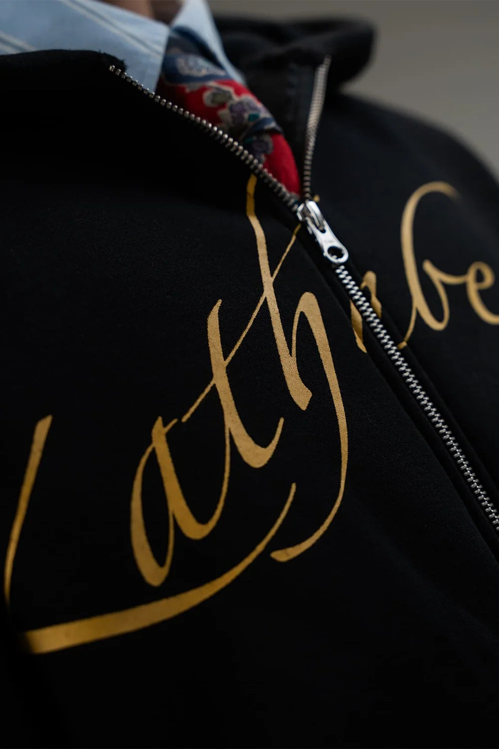 Kathnbenz Oversized Black Zipper Hoodie - Dominion